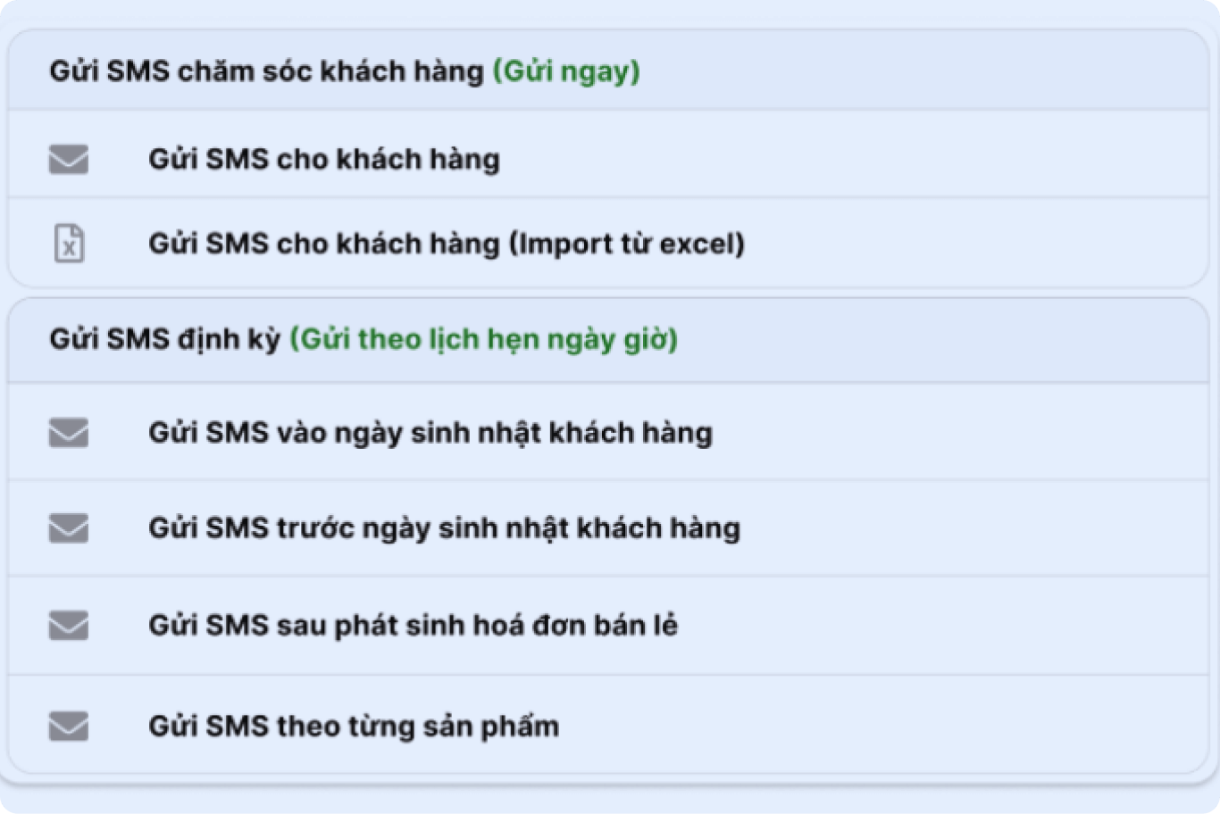 Gửi SMS chăm sóc khách hàng mỹ phẩm