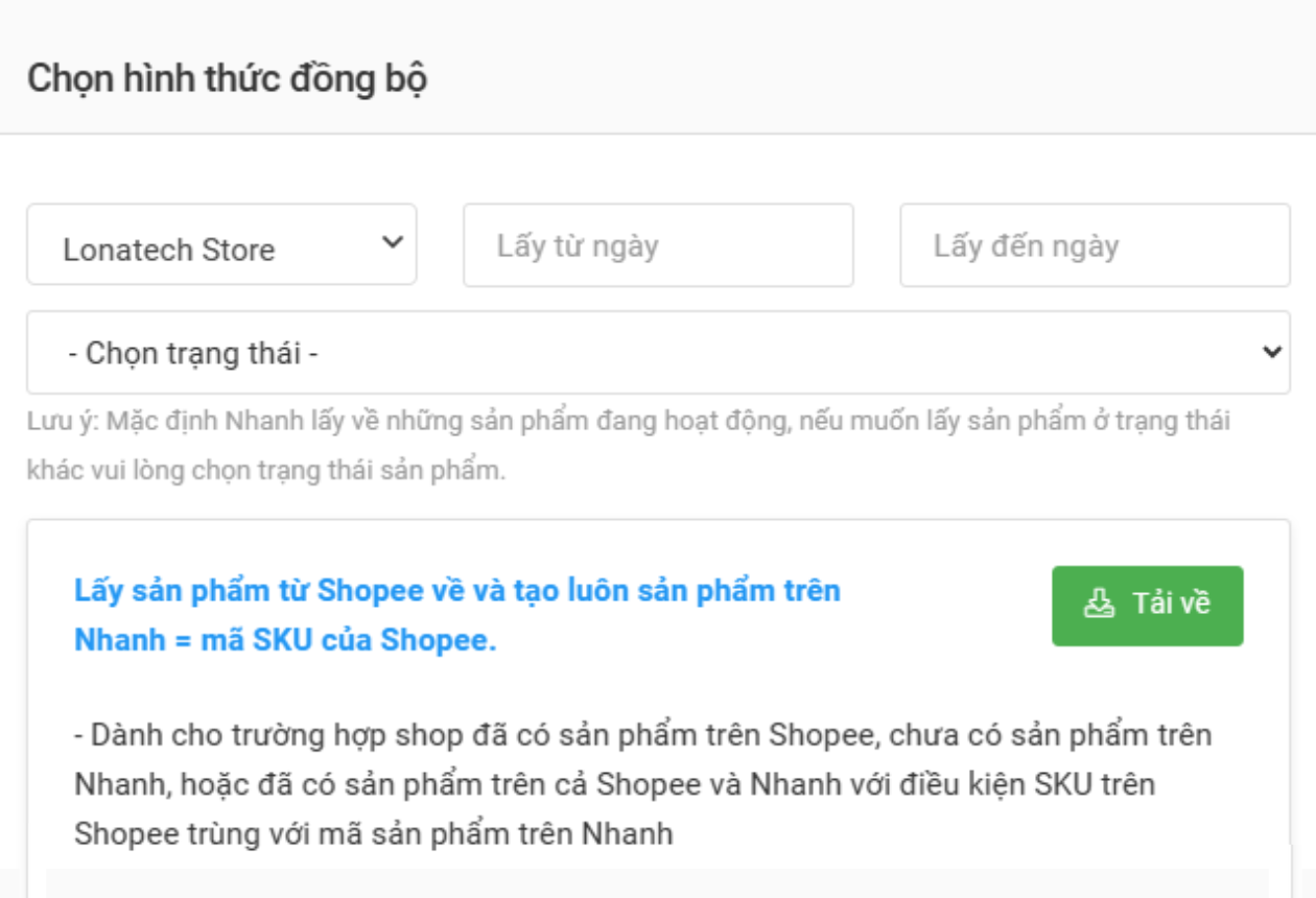 Đồng bộ đơn tiktok shop 2